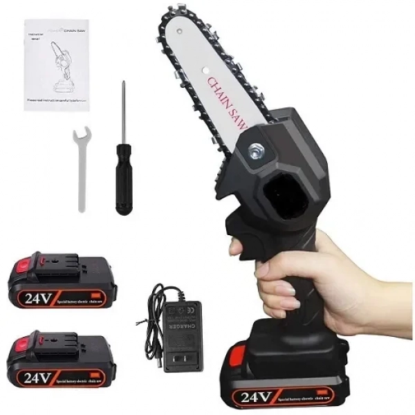 Μίνι Επαναφορτιζόμενο Ηλεκτρικό αλυσοπρίονο Violeworks 24VF 4 Inch 1200W