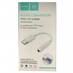 Αντάπτορας Audio Conversion QIHANG QH-M30 Type-C to 3.5mm White QIHANG