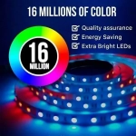 Αδιάβροχη Ταινία LED RGB 5m με Τροφοδοτικό και Τηλεχειριστήριο SMD5050 12V