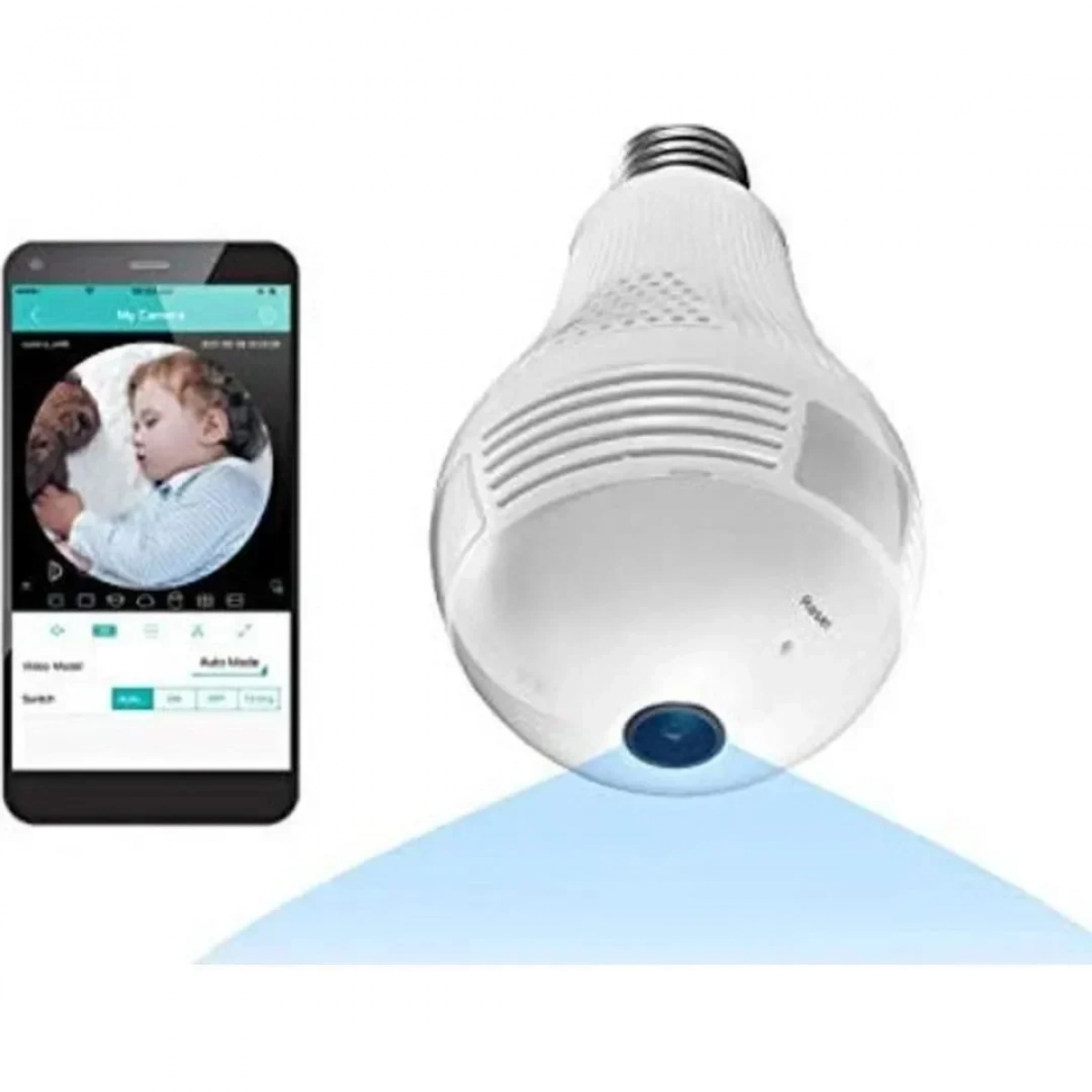 WiFi 1080p 360° Fish Eye E27 DRJ-1300380pro
