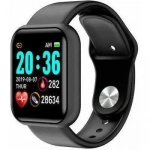 D20 Smartwatch με Παλμογράφο (Μαύρο)