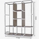 Υφασμάτινη Ντουλάπα 1014 88130 Wardrobe Κόκκινη 130x45x175cm