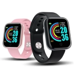 D20 Smartwatch με Παλμογράφο (Ροζ)