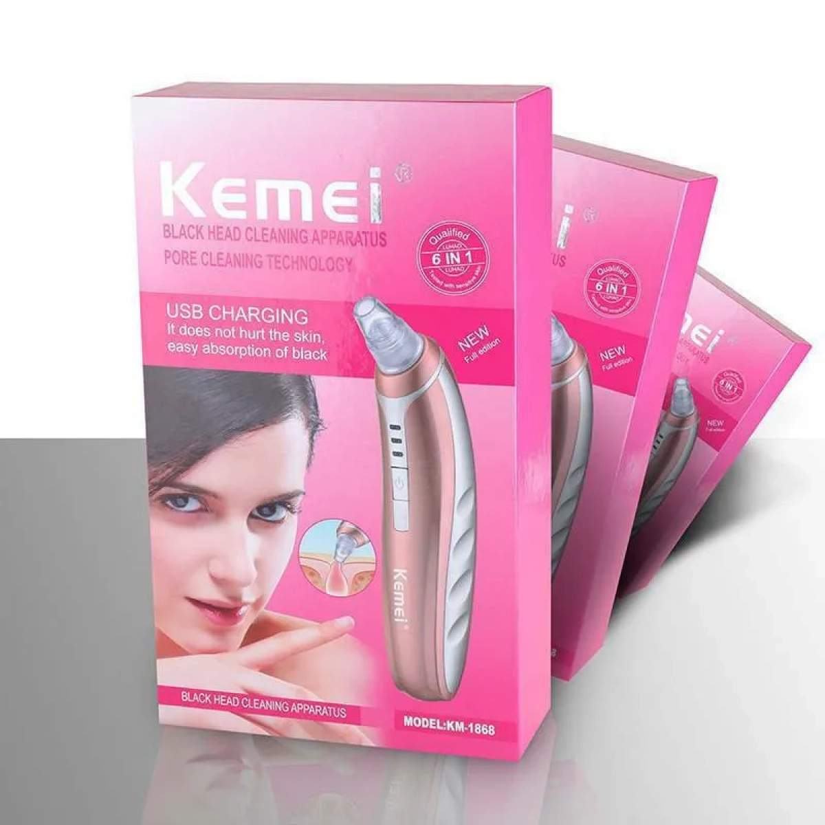 Kemei Συσκευή Καθαρισμού Προσώπου από Μαύρα Στίγματα KM-1868