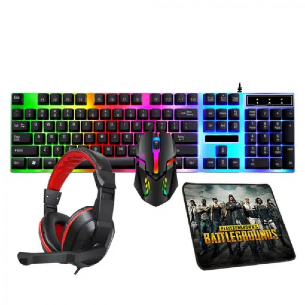 Πληκτρολόγιο Multicolor 4in1 Gaming Combo - Image 4