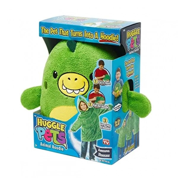 Huggle Pets-Παιδικό Λούτρινο Αρκουδάκι που γίνεται Φούτερ δεινόσαυρος
