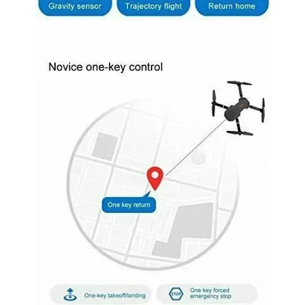 Allcaca E88 Drone με Κάμερα 4K & Χειριστήριο Γκρι - Image 2
