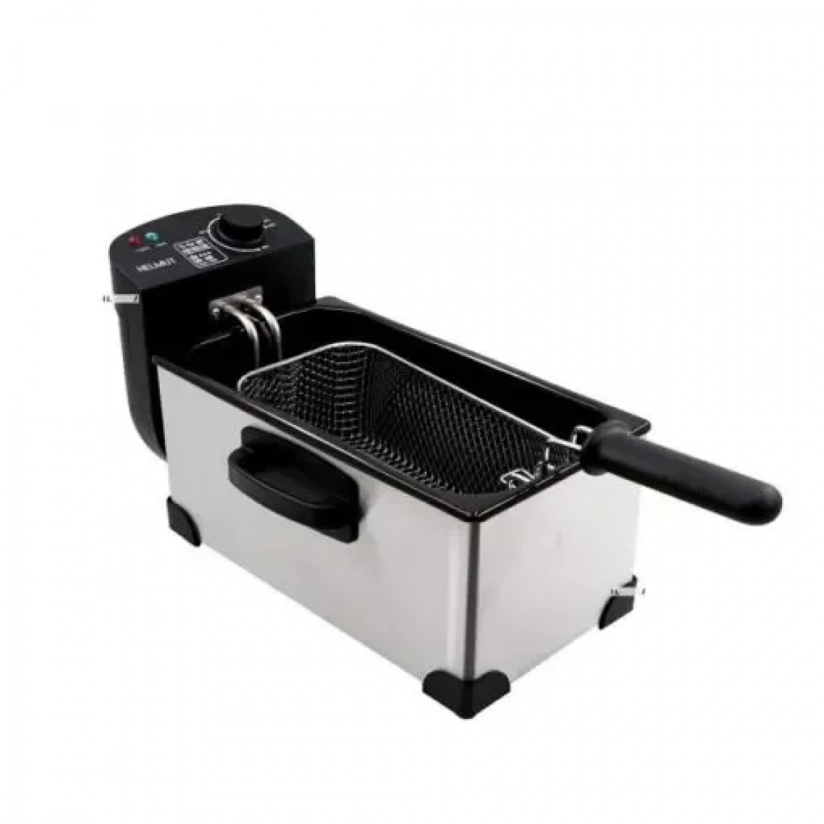 Ηλεκτρική φριτέζα για το σπίτι με αποσπώμενο μπολ 3L 2000W Helmut Silver (HM-5219)