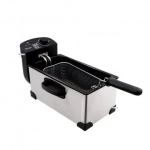 Ηλεκτρική φριτέζα για το σπίτι με αποσπώμενο μπολ 3L 2000W Helmut Silver (HM-5219)