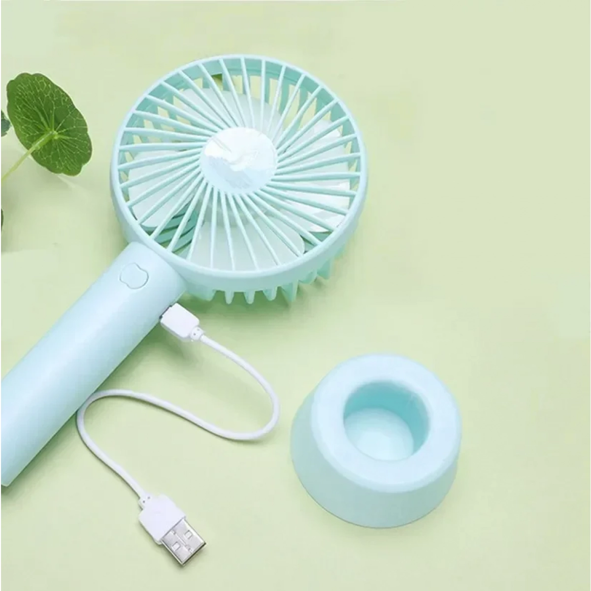 Φορητός Ανεμιστήρας Mini Χειρός 5028-1 Γαλάζιος - Image 4