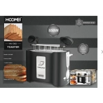 Φρυγανιέρα 2 Θέσεων 850W Hoomei HM-5960 Μαύρη - Image 6