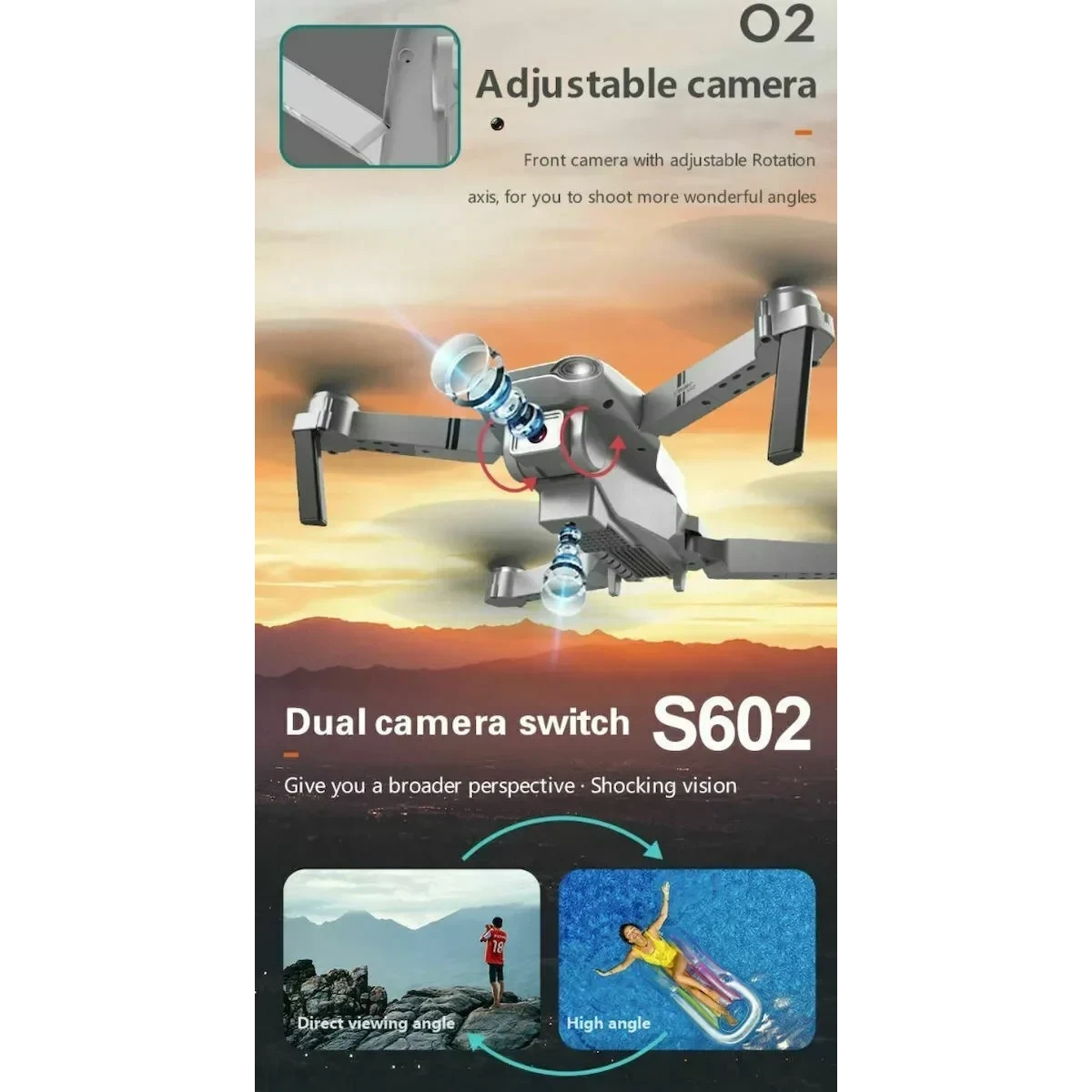 Μίνι Drone με Κάμερα 4K +& Χειριστήριο HDRC S602 - Image 5