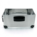 Ηλεκτρική φριτέζα για το σπίτι με αποσπώμενο μπολ 3L 2000W Helmut Silver (HM-5219)