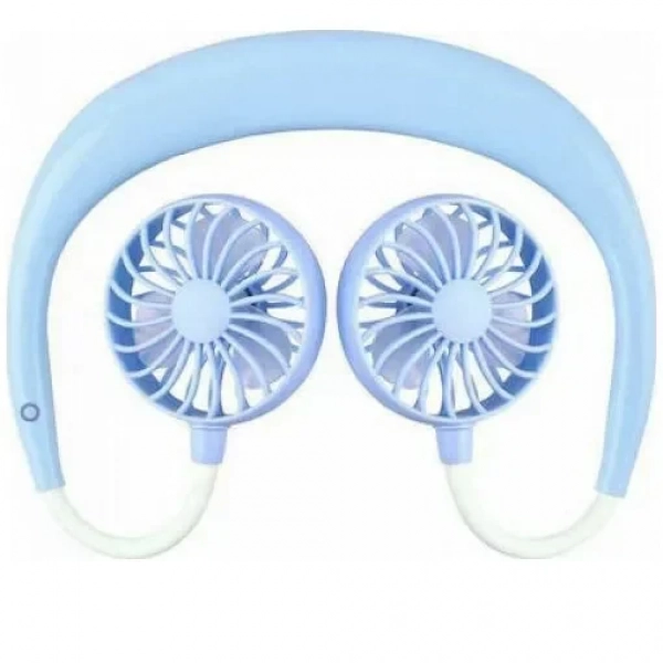 Ανεμιστήρας Λαιμού για το Πρόσωπο Wireless Rechargeable Face Fans - Γαλάζιο