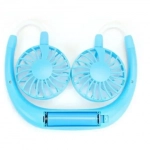 Ανεμιστήρας Λαιμού για το Πρόσωπο Wireless Rechargeable Face Fans - Γαλάζιο