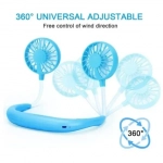 Ανεμιστήρας Λαιμού για το Πρόσωπο Wireless Rechargeable Face Fans - Γαλάζιο
