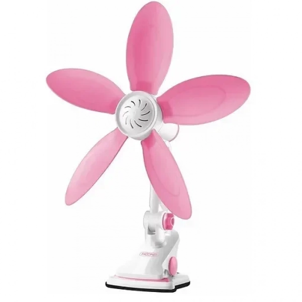 Μίνι ανεμιστήρας με κλιπ 7W 33cm Hoomei HM-8125P Ροζ