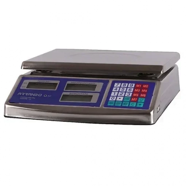 Ζυγαριά Λιανικής 40kg/2gr Arrango AB57118 40kg/2gr Inox