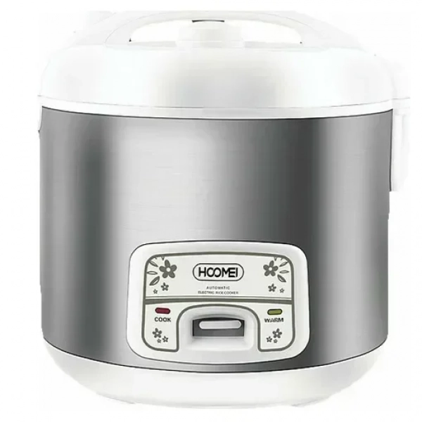 Βραστήρας Ρυζιού 1000W - Rice coocker 2.8L HOOMEI HM-5336 Λευκό/Inox