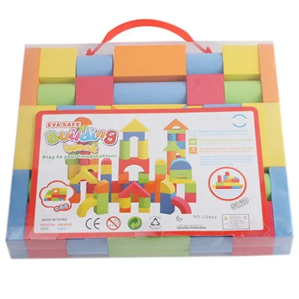 Μαλακά τουβλάκια κατασκευής για παιδιά - Eva Safe Blocks 38pcs