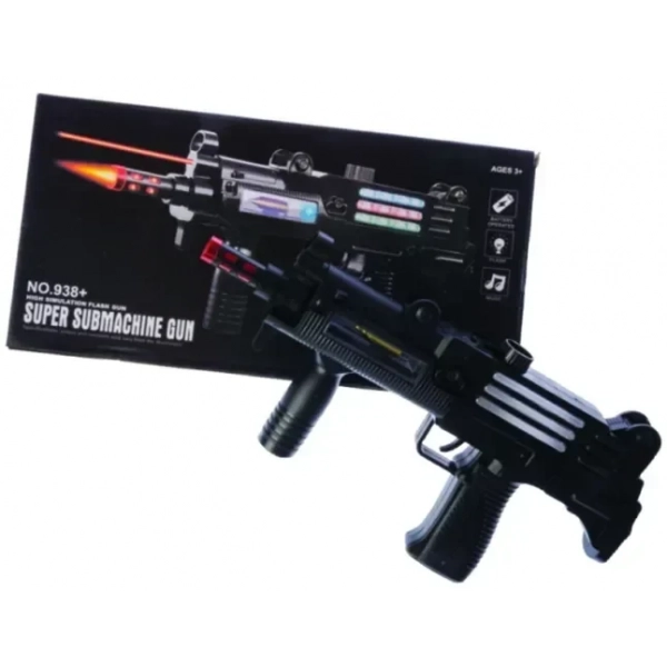 Super Submachine Gun ΠΑΙΧΝΙΔΙ ΑΥΤΟΜΑΤΟ ΟΠΛΟ ΜΕ ΦΩΣ & ΗΧΟ 18-WFMT