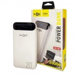 KLGO KP-89 Power Bank 20000mAh με Θύρα USB-A Λευκό