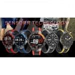 E15 Smartwatch Report IP68 Waterproof Heart Rate Monitor - Μαύρο Ανθρακί