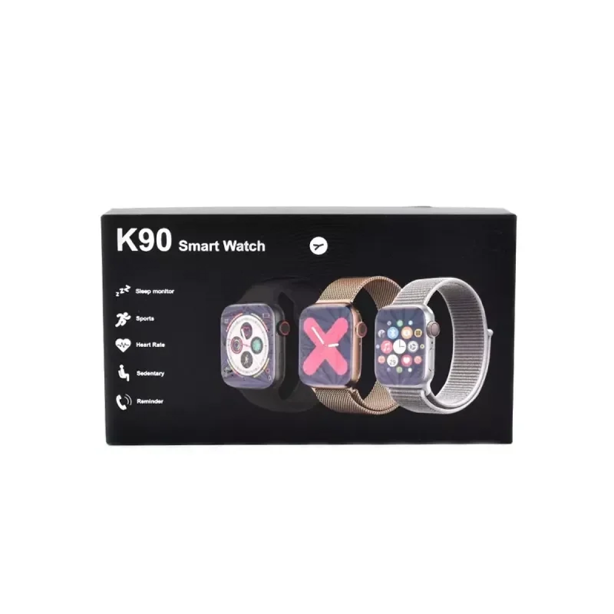 K90 Fitness Smartwatch, Fitness Tracker, Καταγραφή Ύπνου & Παλμών Καρδιάς, Υπενθυμίσεις IP68 OEM – Μαύρο