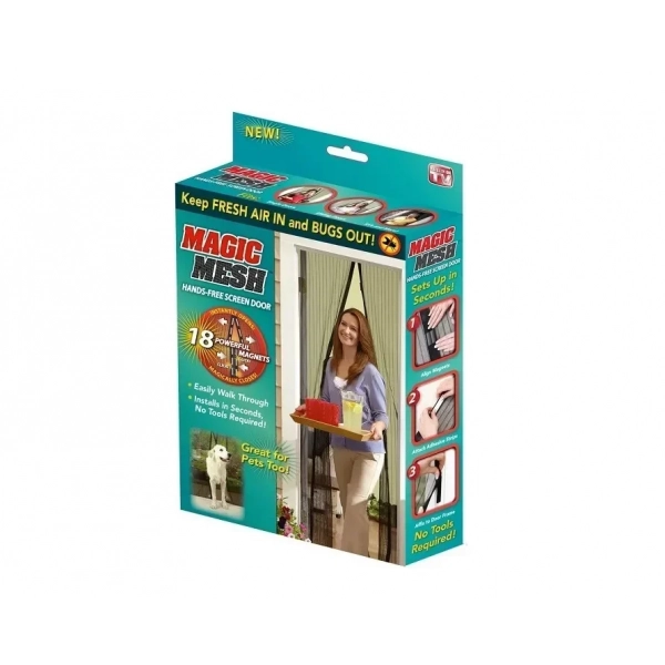 Magic Mesh Σίτα εξώπορτας με μαγνήτες - 2.1m X 1.00m
