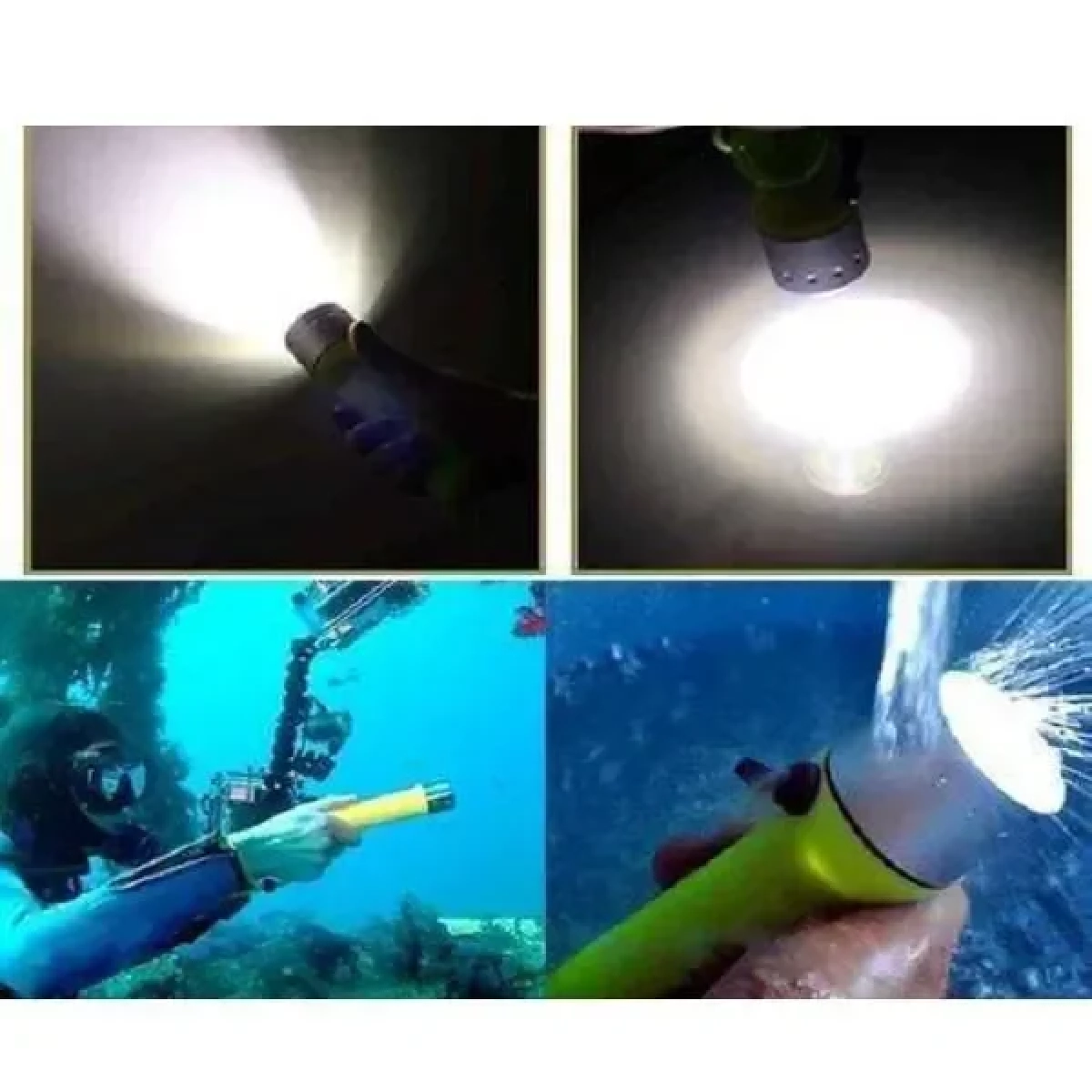 Καταδυτικός Φακός με LED Q3 – Κίτρινο - Image 2