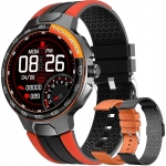 Smartwatch Report E15 IP68 Waterproof Heart Rate Monitor – Μαύρο/Πορτοκαλί