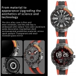 Smartwatch Report E15 IP68 Waterproof Heart Rate Monitor – Μαύρο/Πορτοκαλί