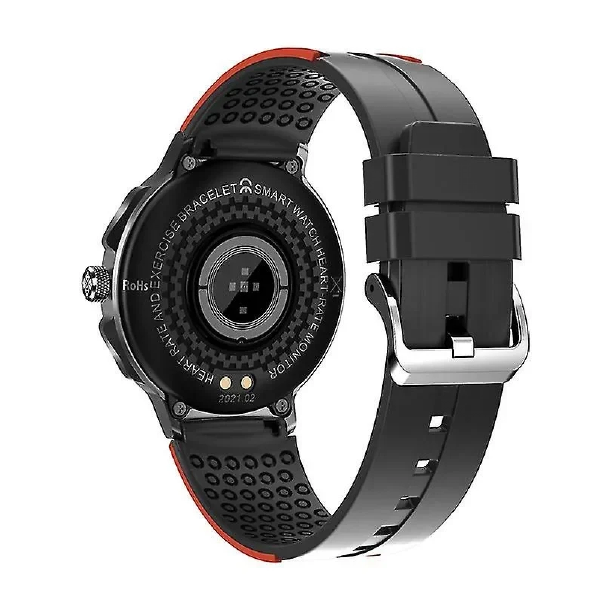 Smartwatch Report E15 IP68 Waterproof Heart Rate Monitor – Μαύρο/Πορτοκαλί