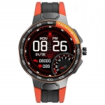 Smartwatch Report E15 IP68 Waterproof Heart Rate Monitor – Μαύρο/Πορτοκαλί