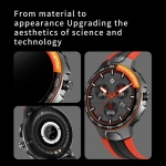 Smartwatch Report E15 IP68 Waterproof Heart Rate Monitor – Μαύρο/Πορτοκαλί