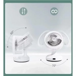 Επιτραπέζιος Ανεμιστήρας 25W Διαμέτρου 25cm Hoomei HM-8250 Λευκό