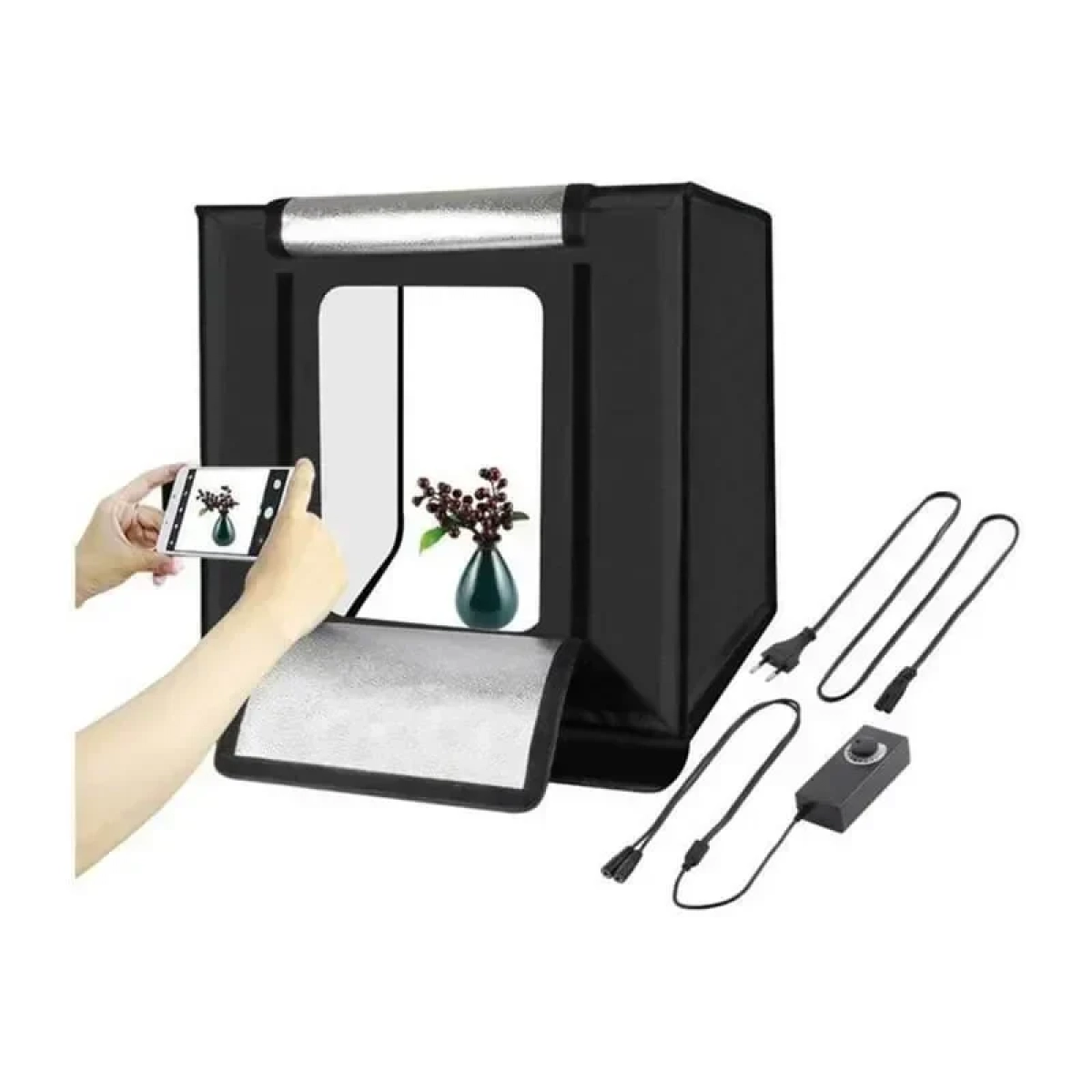 Puluz Photo Box PU5060EU Φωτιζόμενο με Πολλαπλά Backround 36W 60x60x60cm