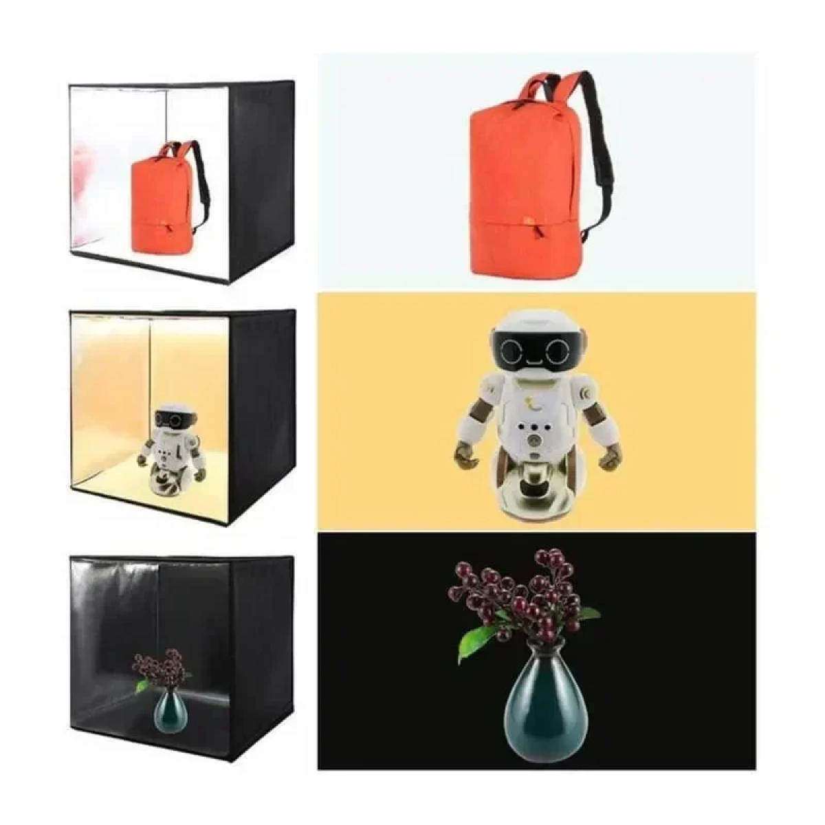 Photo Box Φωτιζόμενο με Πολλαπλά Backround 36W 60x60x60cm Puluz PU5060EU - Image 7
