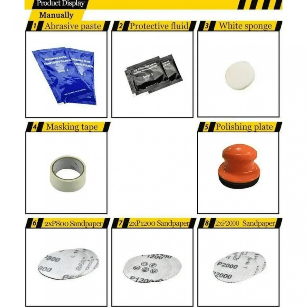 JIAGENG DIY Κιτ Αποκατάστασης Προβολέων Polish Με το χέρι XF02