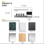 Θήκη για Οδοντόβουρτσες και Αποστειρωτής Επιτοίχιο Πλαστικό Λευκό