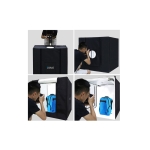 Puluz PU5080EU Photo Box LED 80x80x80cm – Φωτιζόμενο Studio Φωτογράφισης με Πολλαπλά Backdrops