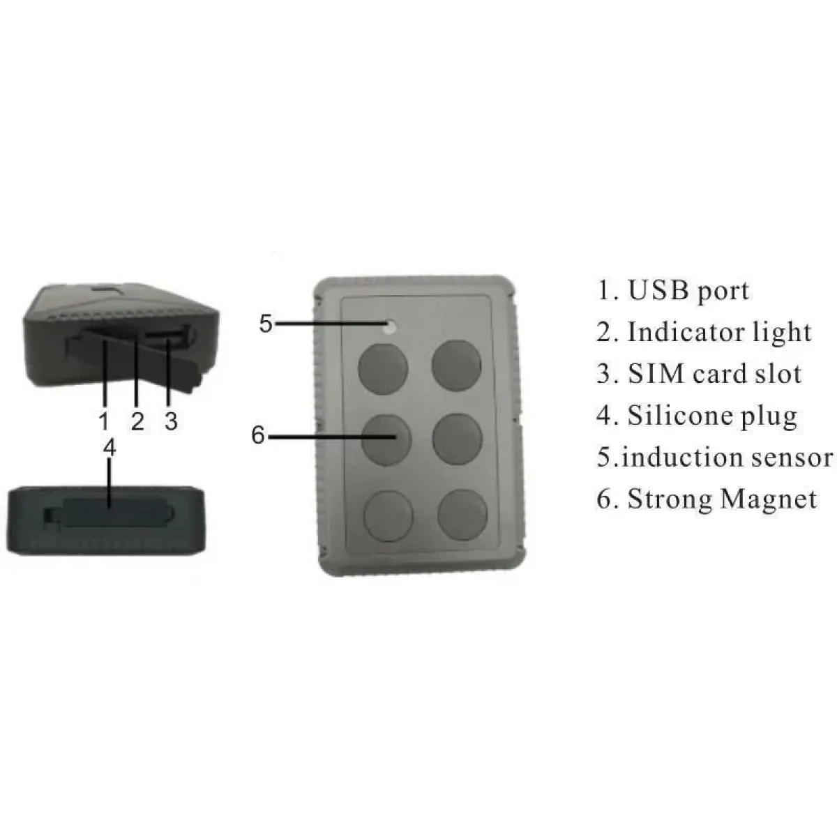 Φορητή συσκευή Gps Tracker με μπαταρία 10.000 mAh ΤΚ915 Μαύρο