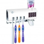 Θήκη για Οδοντόβουρτσες και Αποστειρωτής Επιτοίχιο Πλαστικό Λευκό