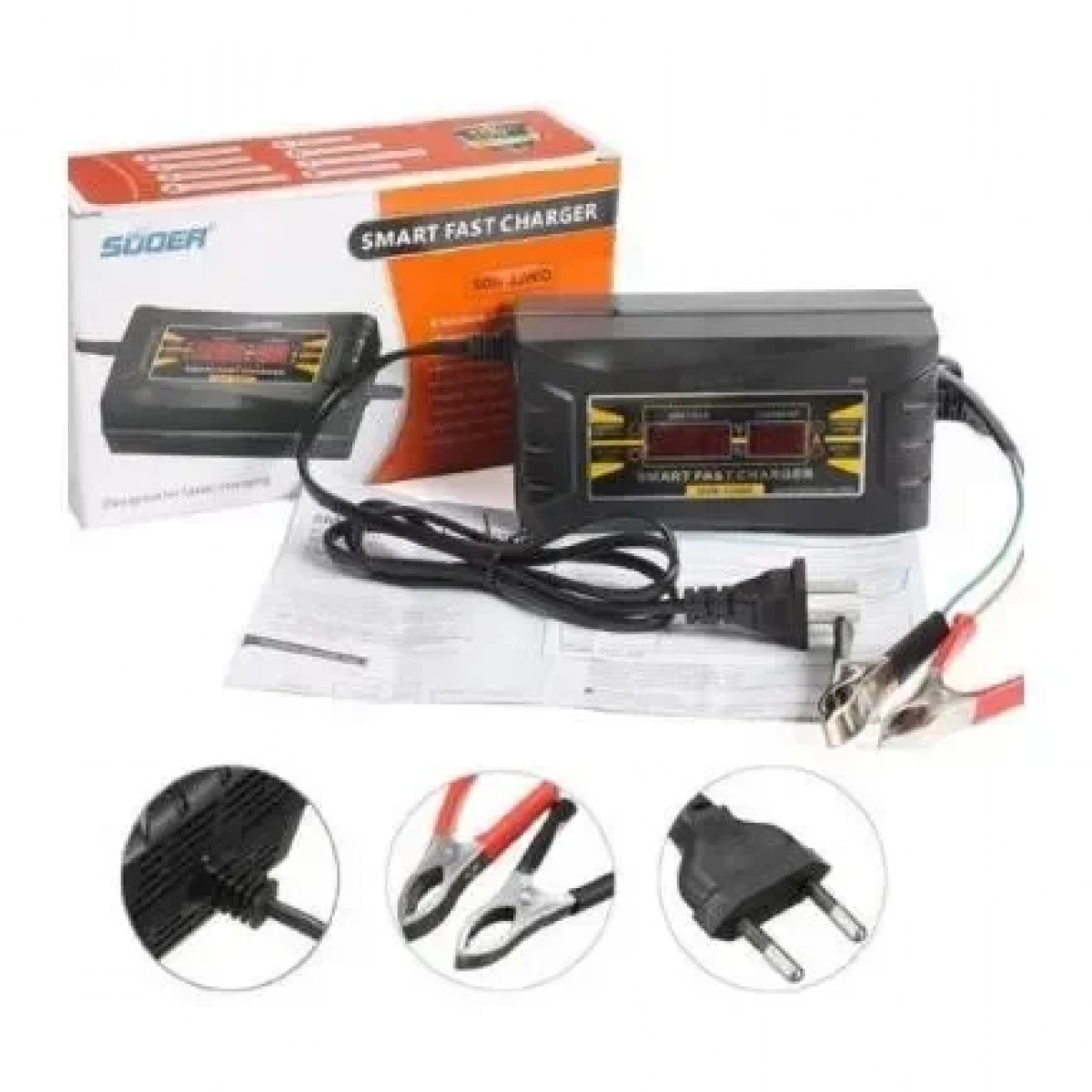 Φορτιστής Μπαταρίας Αυτοκινήτου Smart Fast Charger SON-1206D