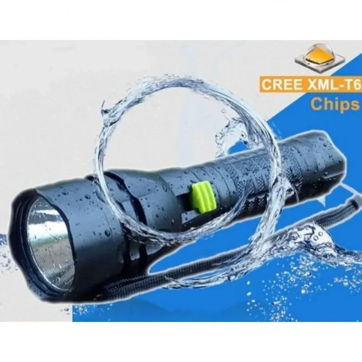 Bailong BL-8768 Φακός Κατάδυσης Επαναφορτιζόμενος Led με Φωτεινότητα 800lm για Βάθος έως 100m