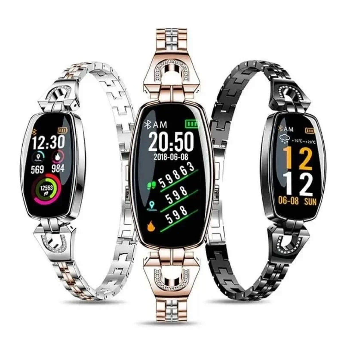 Smart bracelet fitness tracker H8 Χρυσό