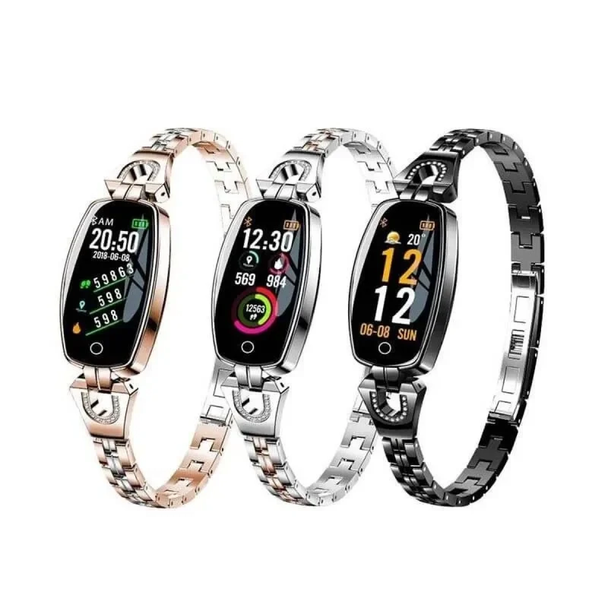Smart bracelet fitness tracker H8 Χρυσό