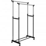 Διπλή Κρεμάστρα ρούχων Όρθια 72x45x100-160cm με Ρόδες για εύκολη μετακίνηση, WJF-401 - OEM