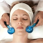 ΜΑΣΑΖ ΠΡΟΣΩΠΟΥ ΚΑΙ ΜΑΤΙΩΝ BEAUTY CRYSTAL BALL HOCKEY ICE ENERGY BALL MASSAGE FACIAL WITH COOLING ICE COLOR PINK (OEM)