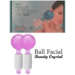 ΜΑΣΑΖ ΠΡΟΣΩΠΟΥ ΚΑΙ ΜΑΤΙΩΝ BEAUTY CRYSTAL BALL HOCKEY ICE ENERGY BALL MASSAGE FACIAL WITH COOLING ICE COLOR PINK (OEM)